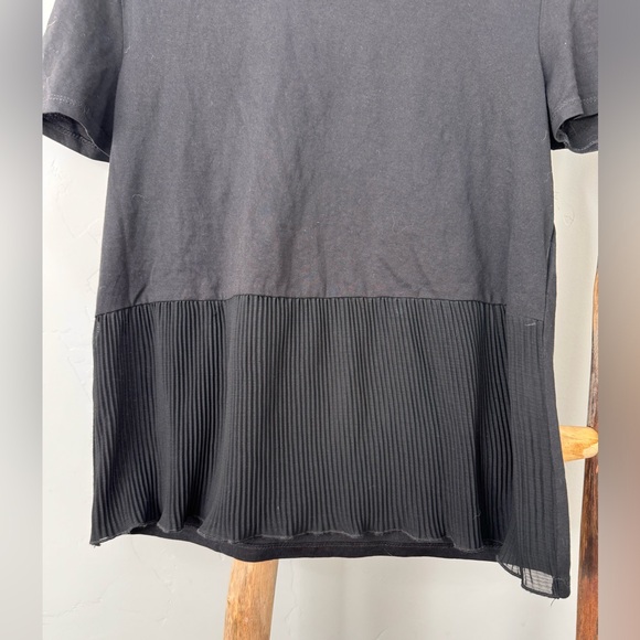 ZARA Ruffle Sheer Panel Tee - Picture 7 of 10
